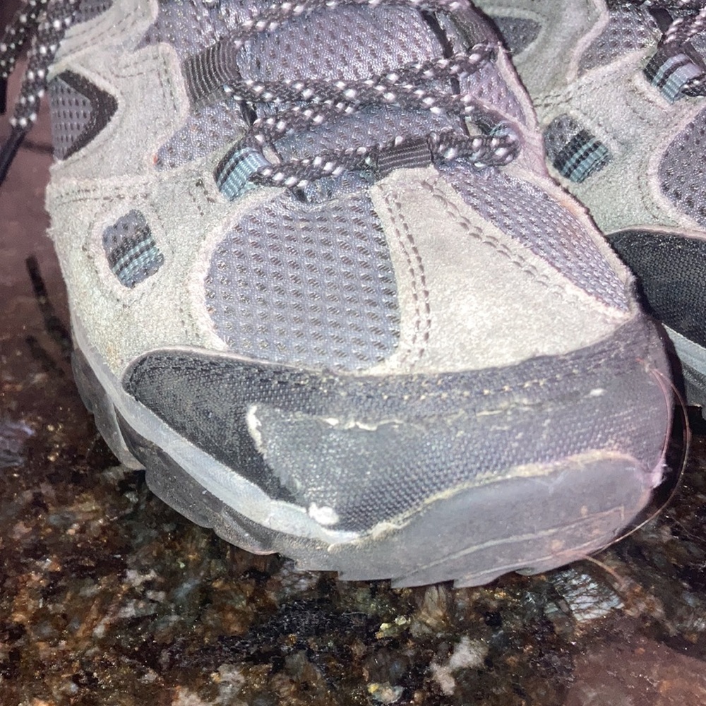 Hi Tec 8D Hiking Mountain Grey Black Shoes - Picture 2 of 10